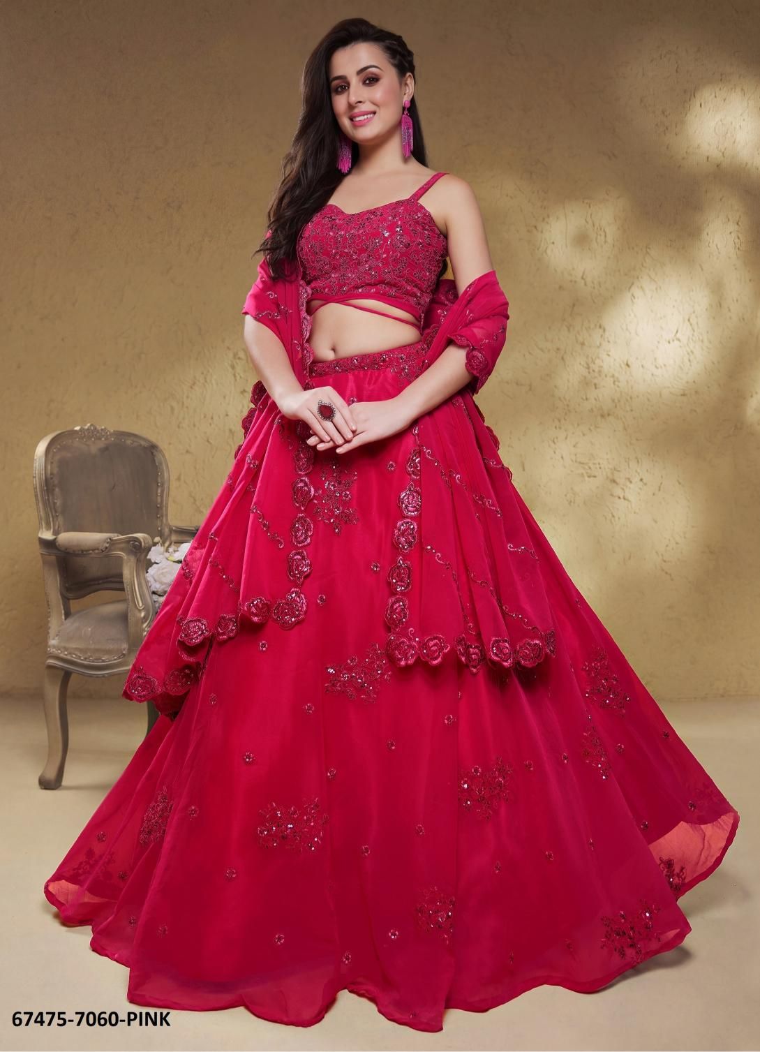 EDEN GARDEN - Catalog # 67475 (Set of 5 Semi-Stitched Lehengas) EDEN GARDEN - Catalog # 67475 (Set of 5 Semi-Stitched Lehengas)