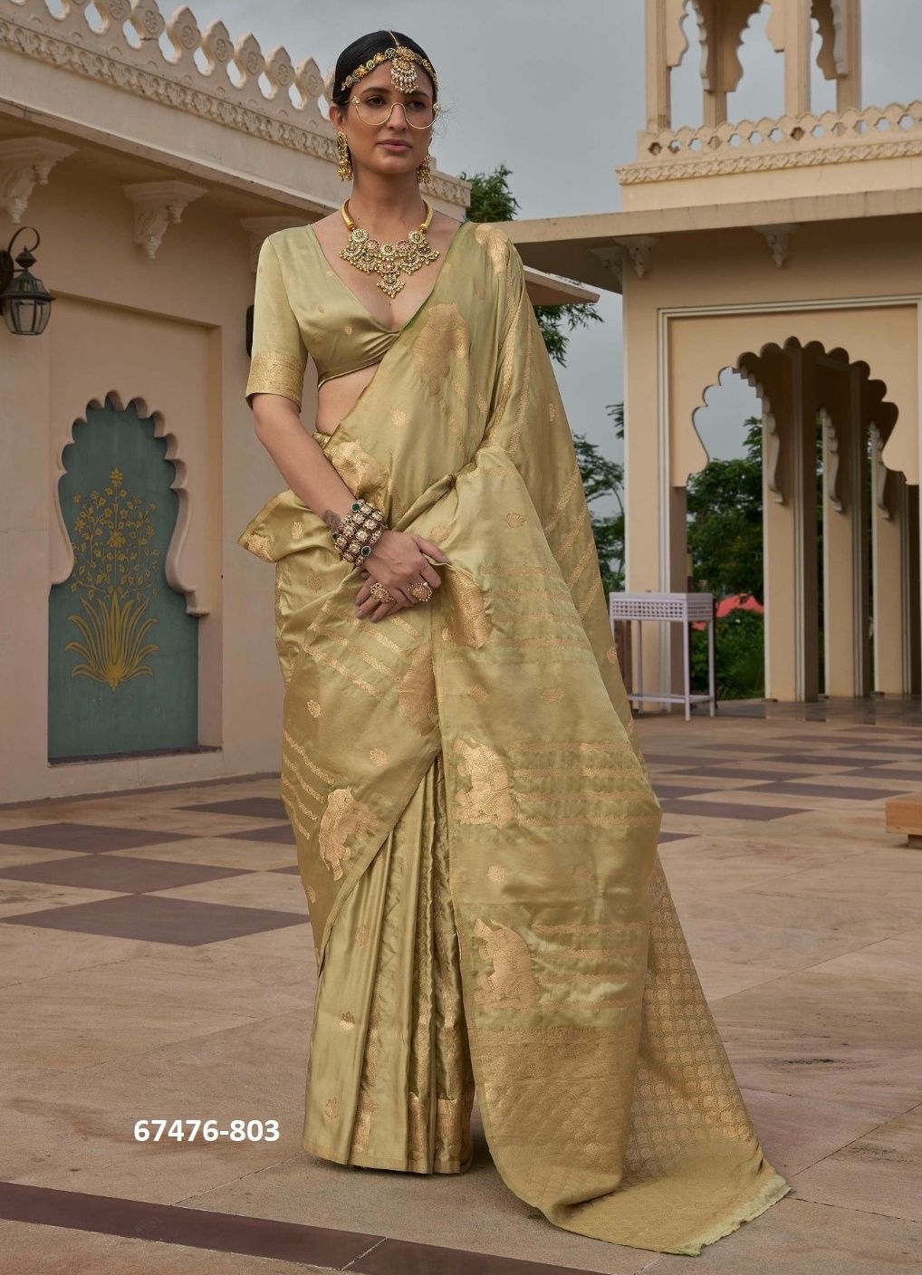 GAJANAND - Catalog # 67476 (Set of 5 Sarees)