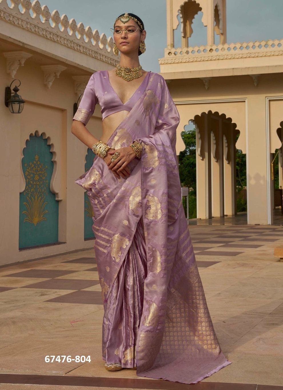 GAJANAND - Catalog # 67476 (Set of 5 Sarees)