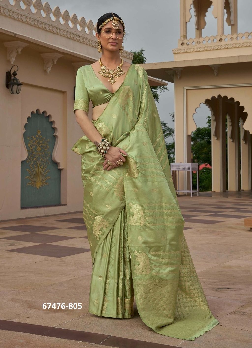 GAJANAND - Catalog # 67476 (Set of 5 Sarees)