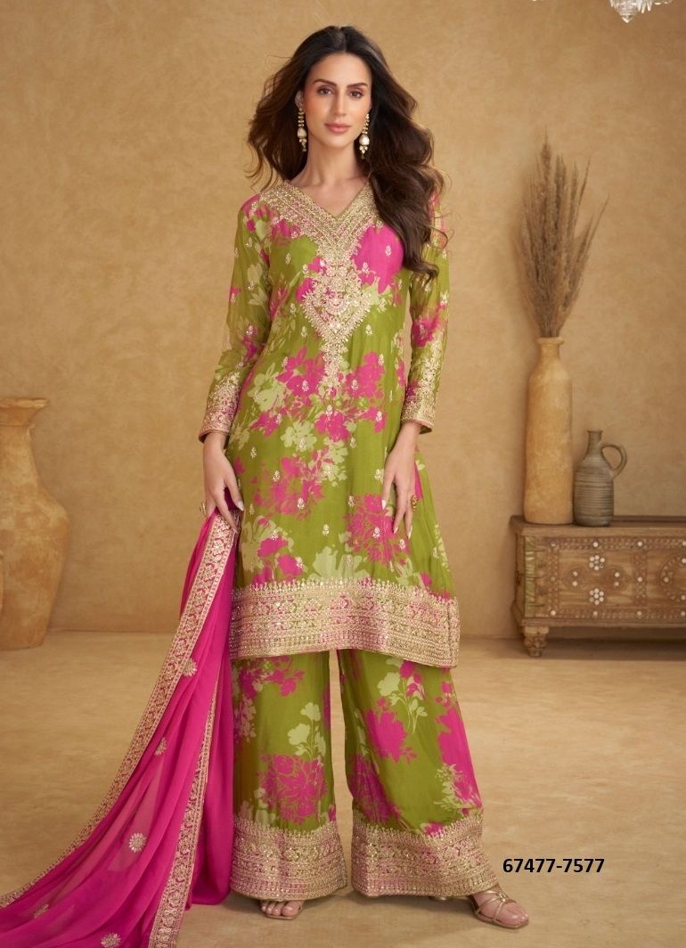 SUNAINA - Catalog # 67477 (Set of 2 Readymade Salwar Suits) SUNAINA - Catalog # 67477 (Set of 2 Readymade Salwar Suits)