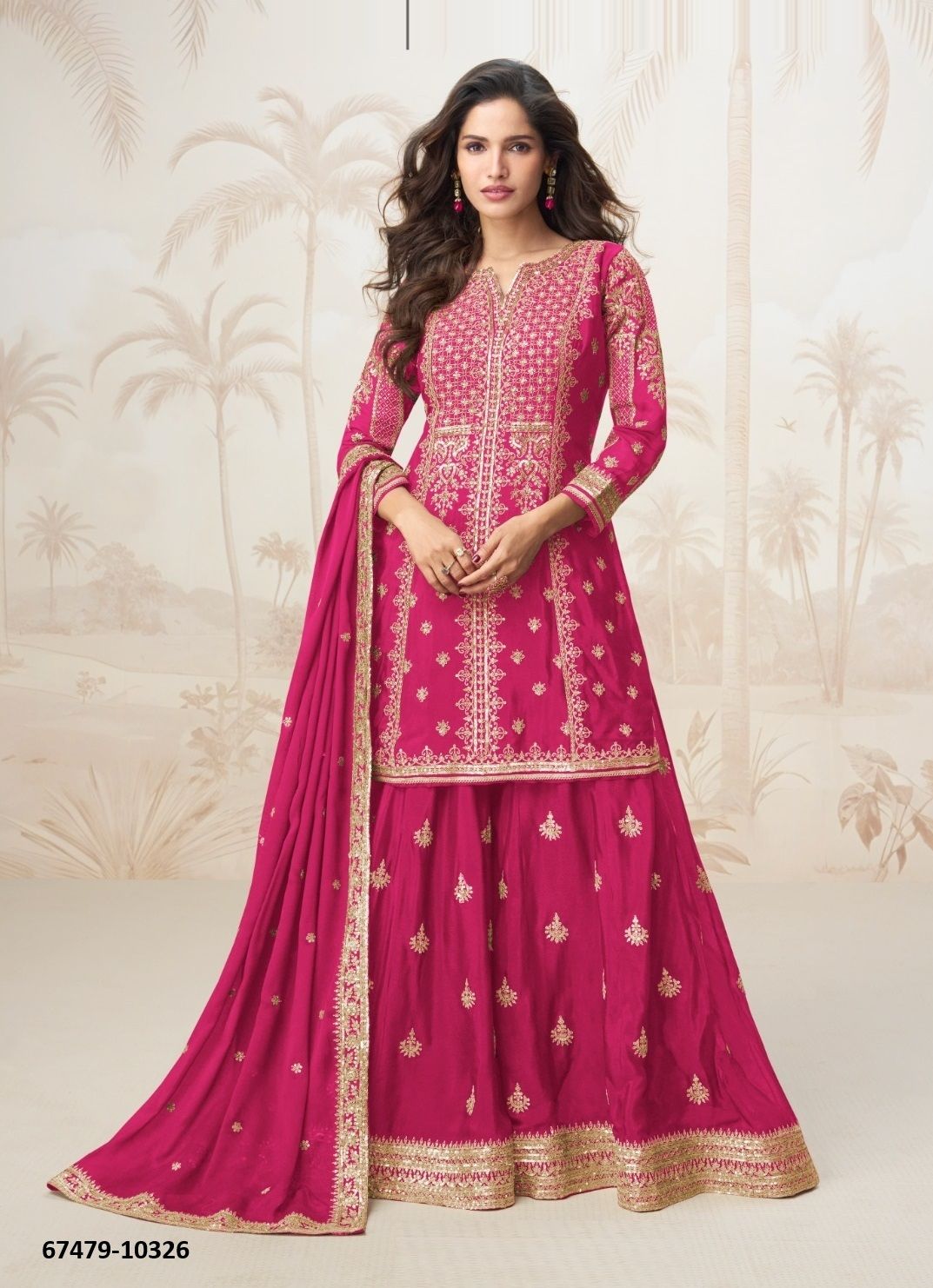 MEHENAAZ - Catalog # 67479 (Set of 5 Readymade Salwar Suits)
