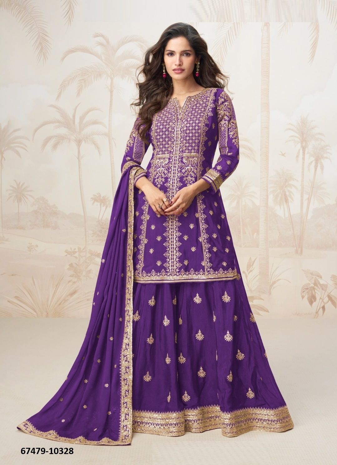 MEHENAAZ - Catalog # 67479 (Set of 5 Readymade Salwar Suits)