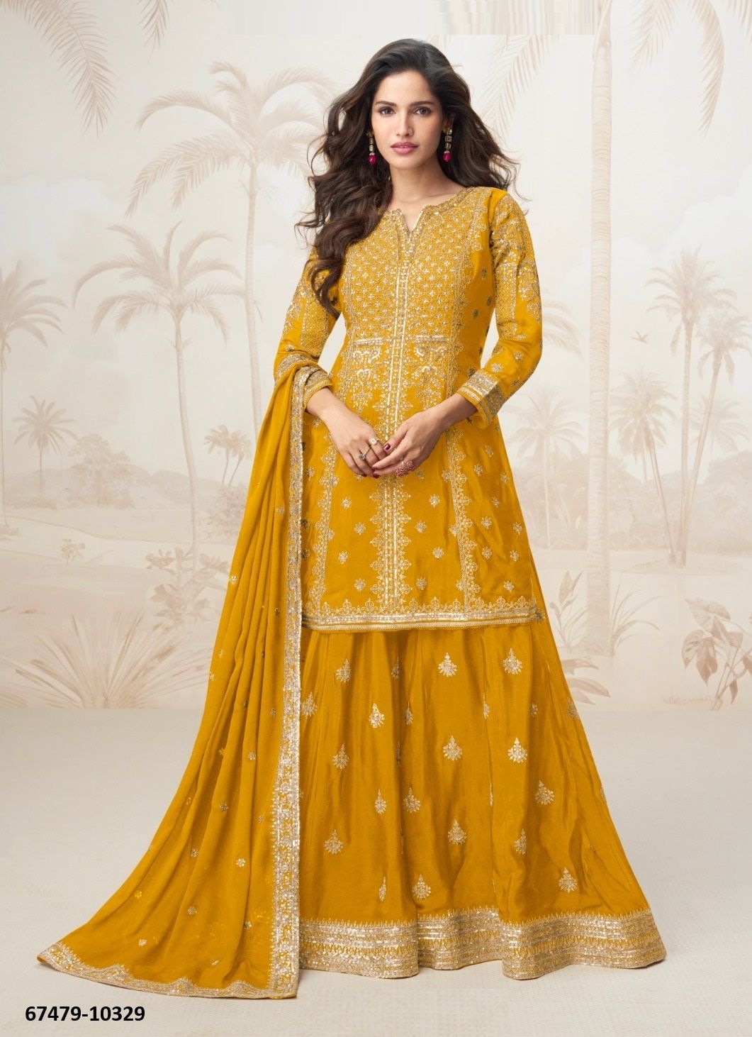 MEHENAAZ - Catalog # 67479 (Set of 5 Readymade Salwar Suits)