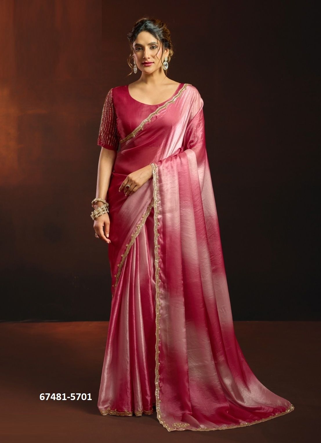 SHUMONA - Catalog # 67481 (Set of 6 Sarees) SHUMONA - Catalog # 67481 (Set of 6 Sarees)