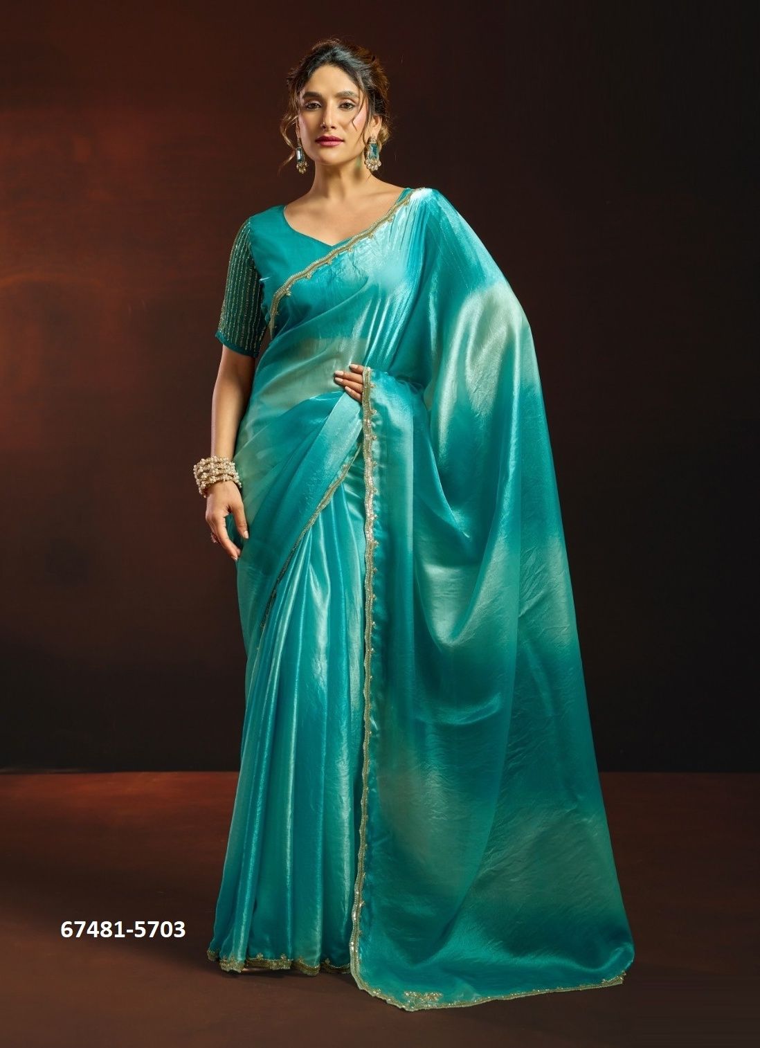 SHUMONA - Catalog # 67481 (Set of 6 Sarees) SHUMONA - Catalog # 67481 (Set of 6 Sarees)