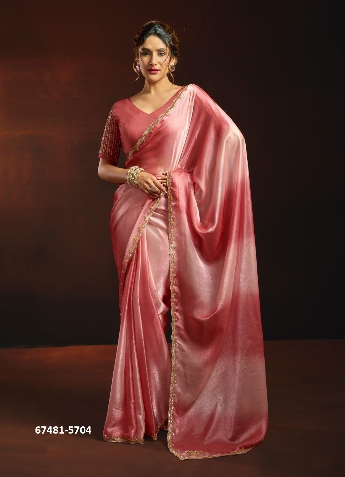 SHUMONA - Catalog # 67481 (Set of 6 Sarees) SHUMONA - Catalog # 67481 (Set of 6 Sarees)
