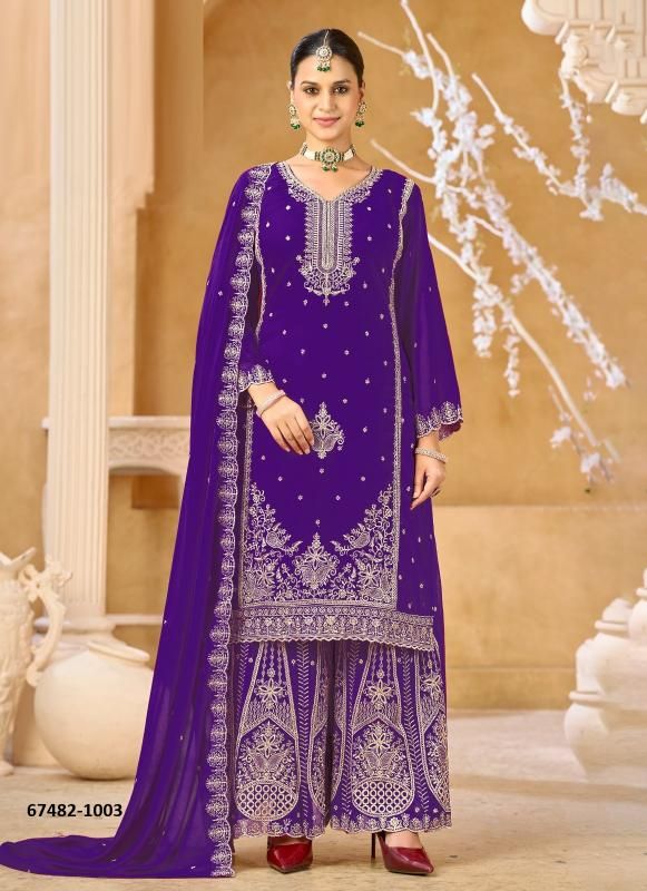 KHUSH NUMA - Catalog # 67482 (Set of 6 Readymade Salwar Suits) KHUSH NUMA - Catalog # 67482 (Set of 6 Readymade Salwar Suits)