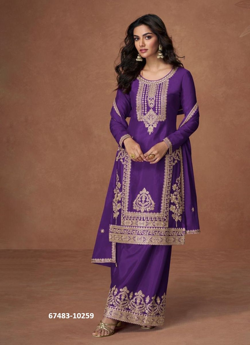 ANURADHAA - Catalog # 67483 (Set of 5 Readymade Salwar Suits)