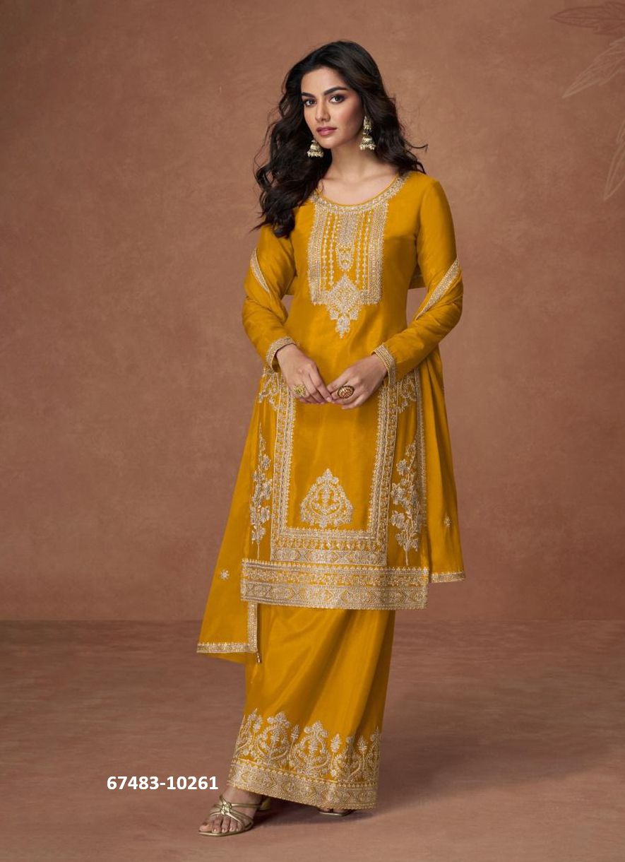 ANURADHAA - Catalog # 67483 (Set of 5 Readymade Salwar Suits)