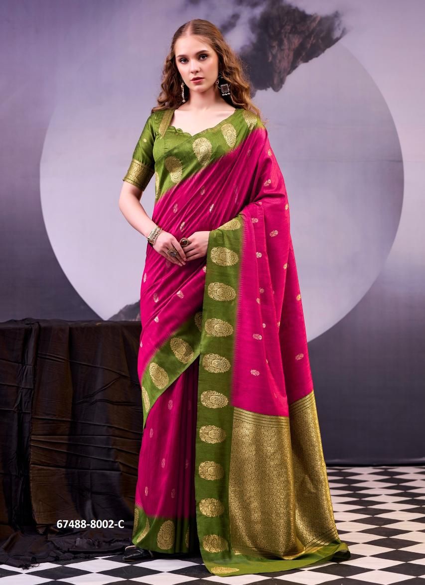 KAMAKSHI - Catalog # 67488 (Set of 5 Sarees) KAMAKSHI - Catalog # 67488 (Set of 5 Sarees)