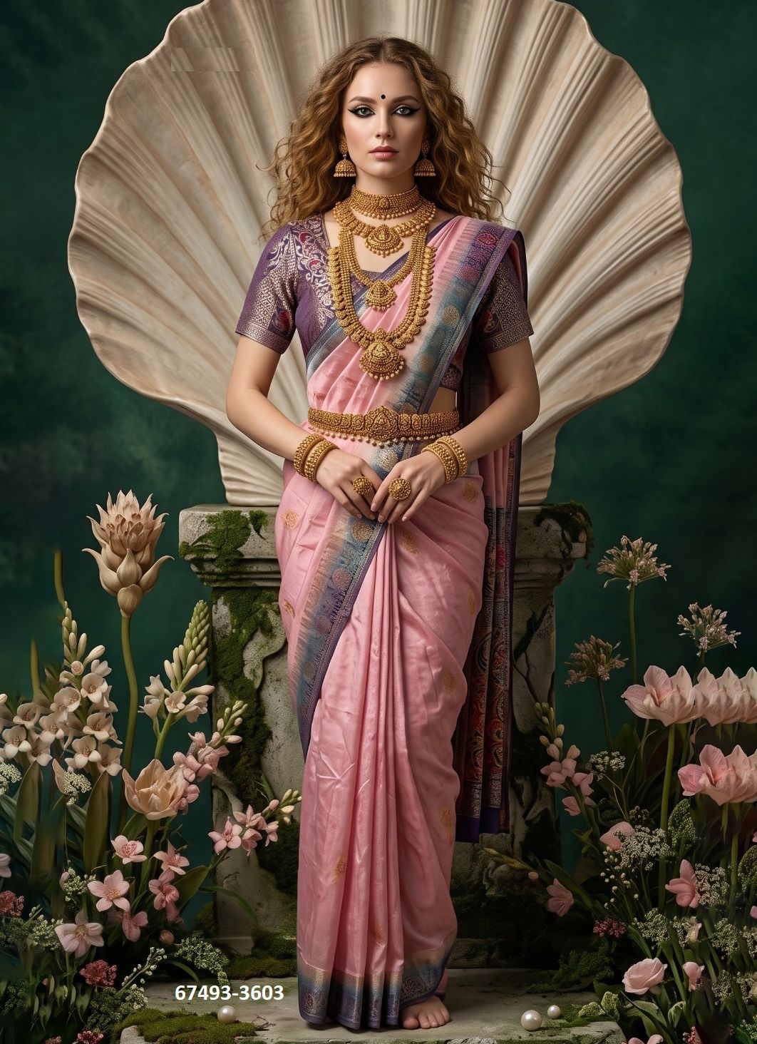 SILKINA - Catalog # 67493 (Set of 7 Sarees)