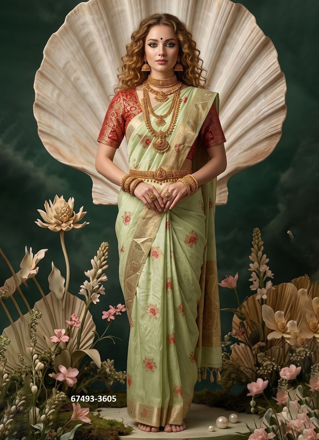 SILKINA - Catalog # 67493 (Set of 7 Sarees)