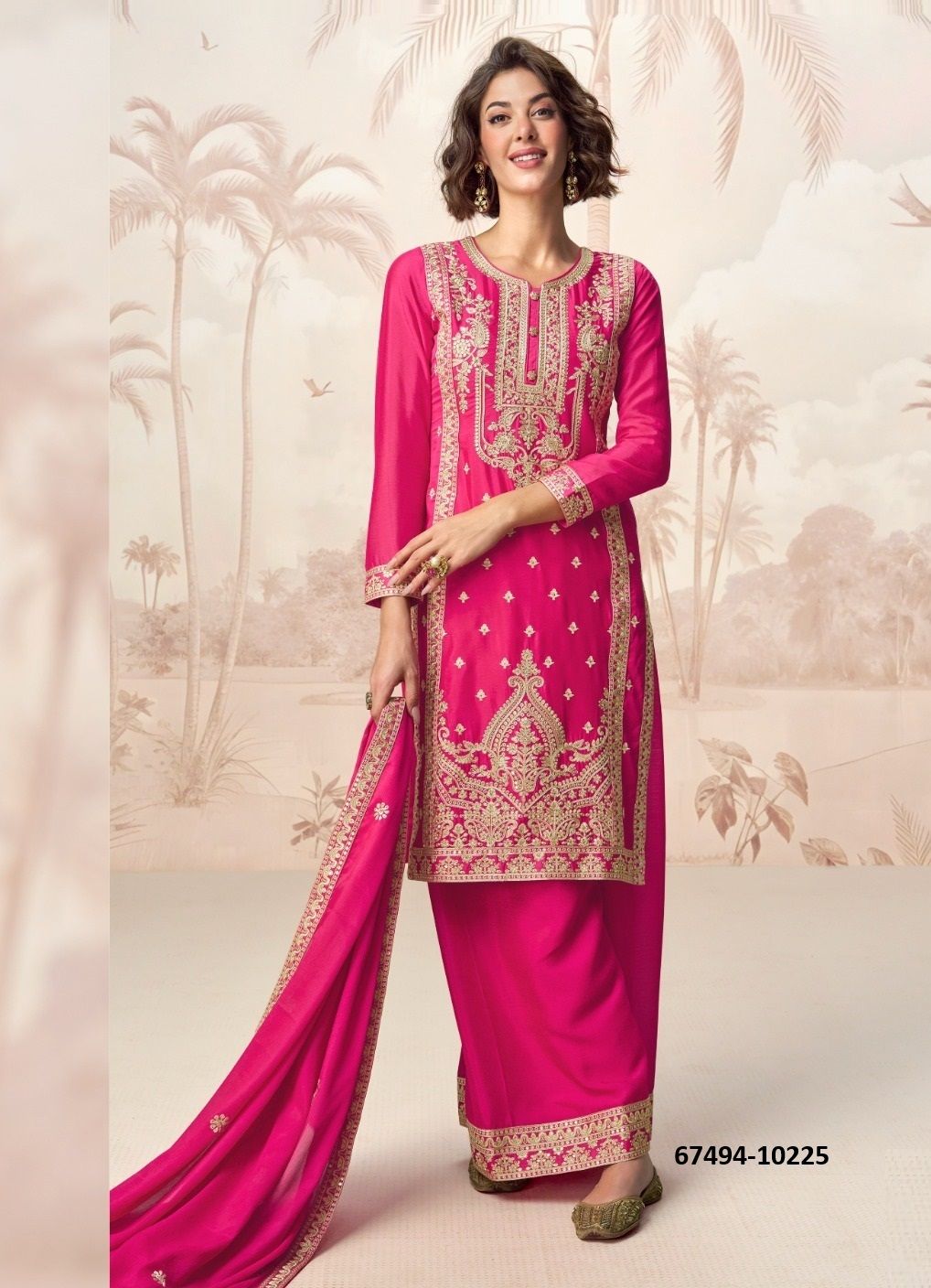 POORVANCHAL - Catalog # 67494 (Set of 4 Readymade Salwar Suits) POORVANCHAL - Catalog # 67494 (Set of 4 Readymade Salwar Suits)