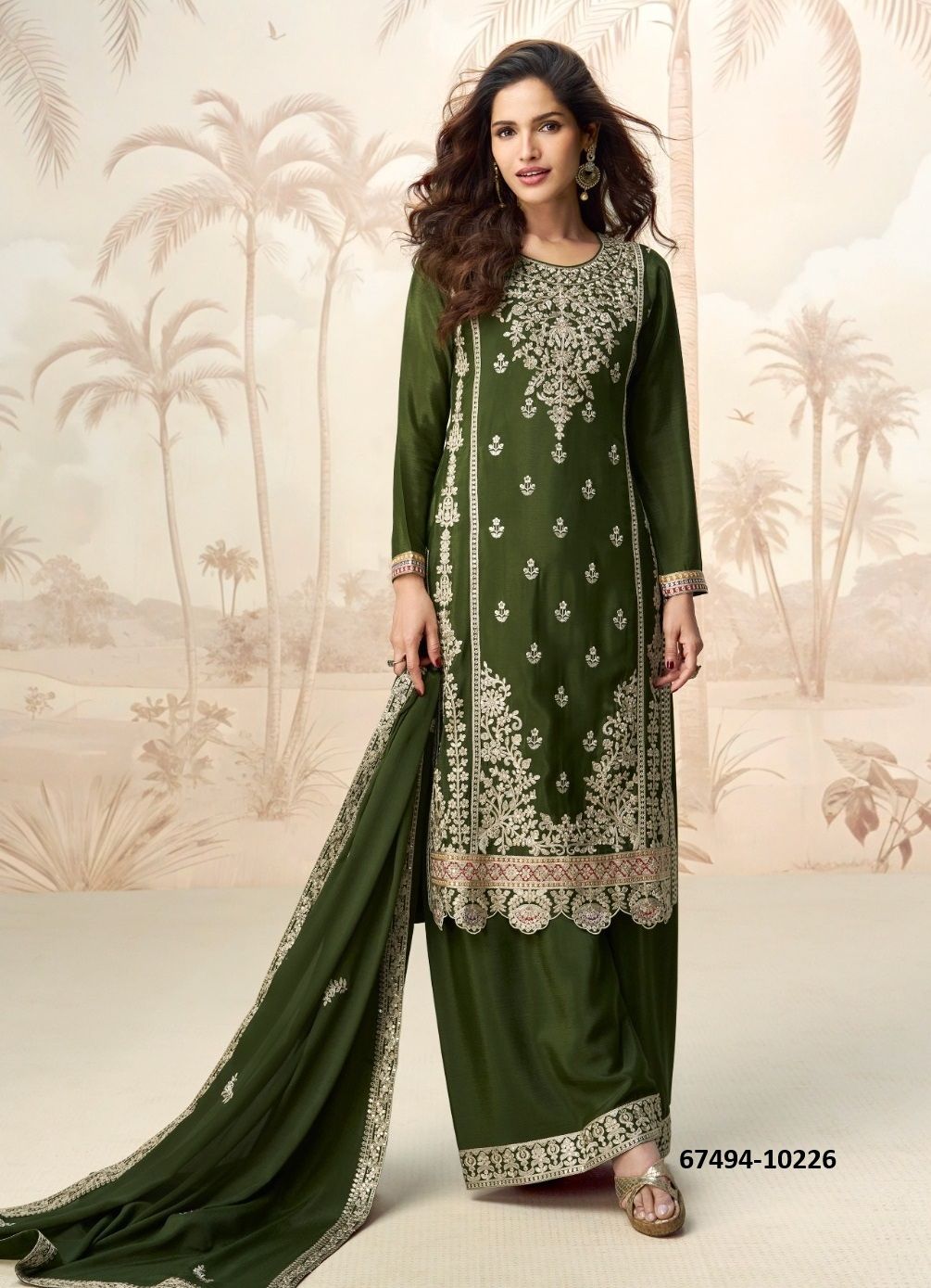 POORVANCHAL - Catalog # 67494 (Set of 4 Readymade Salwar Suits) POORVANCHAL - Catalog # 67494 (Set of 4 Readymade Salwar Suits)