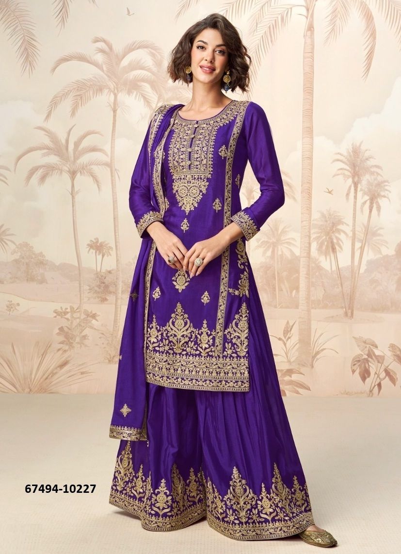 POORVANCHAL - Catalog # 67494 (Set of 4 Readymade Salwar Suits) POORVANCHAL - Catalog # 67494 (Set of 4 Readymade Salwar Suits)