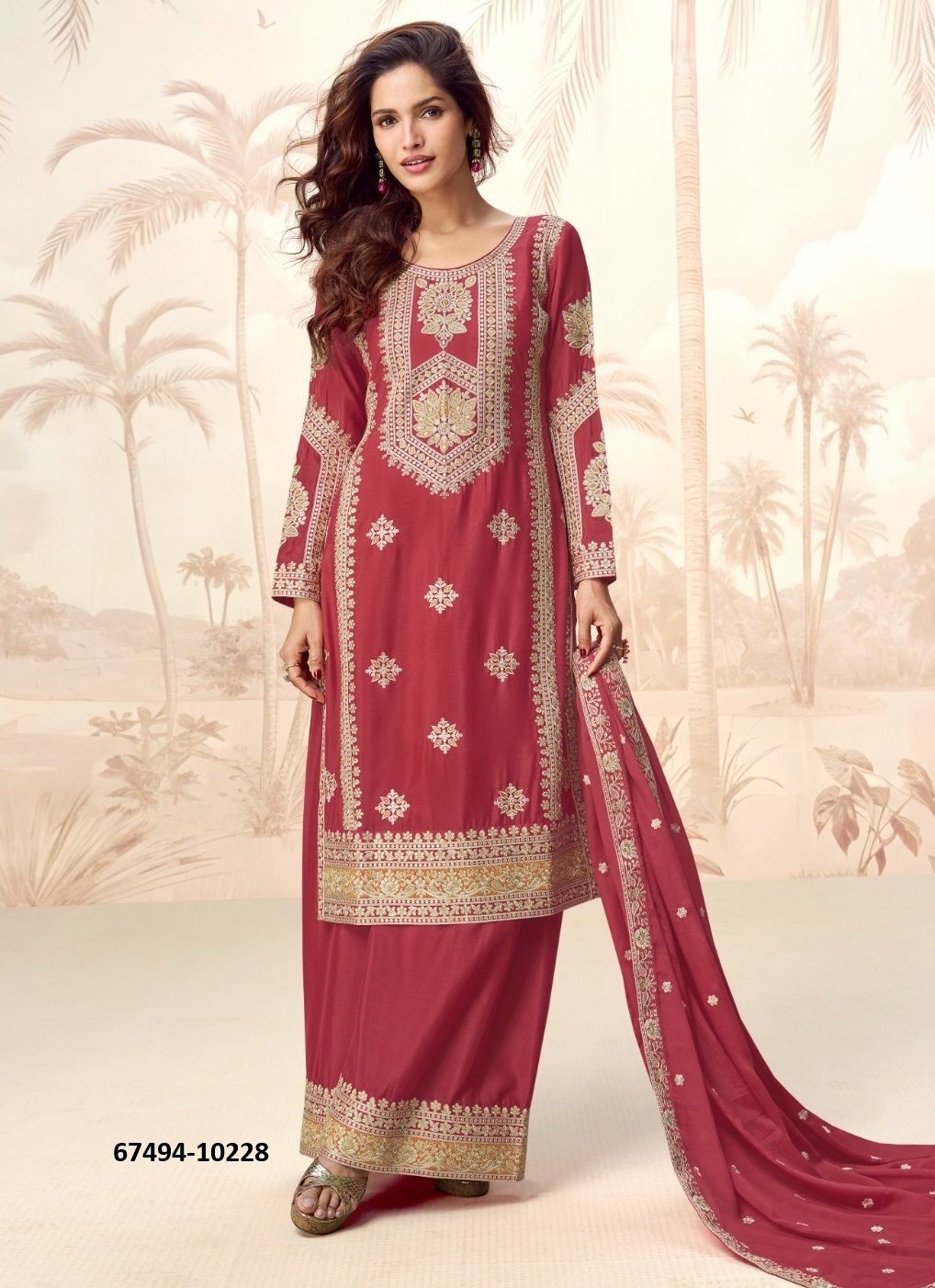 POORVANCHAL - Catalog # 67494 (Set of 4 Readymade Salwar Suits) POORVANCHAL - Catalog # 67494 (Set of 4 Readymade Salwar Suits)