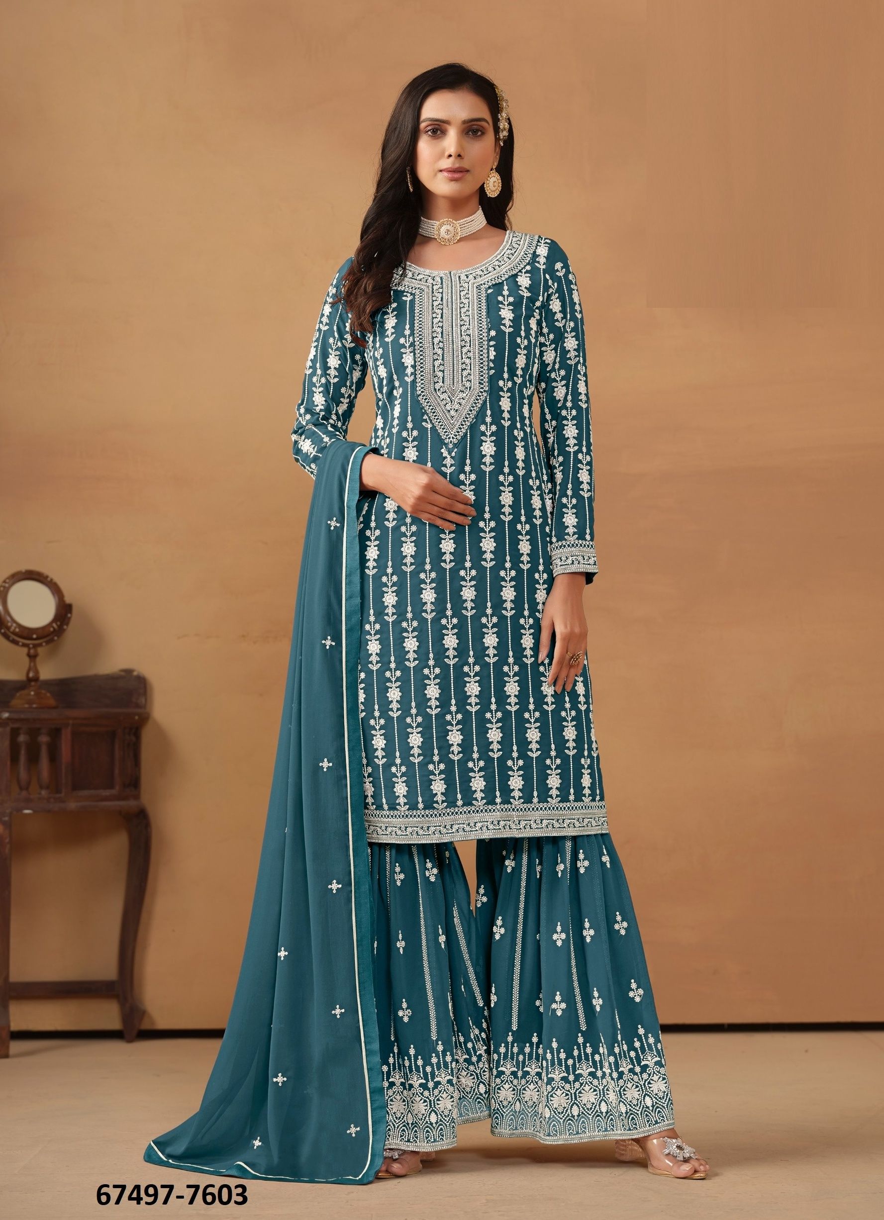 ALVINAA - Catalog # 67497 (Set of 3 Readymade Salwar Suits) ALVINAA - Catalog # 67497 (Set of 3 Readymade Salwar Suits)