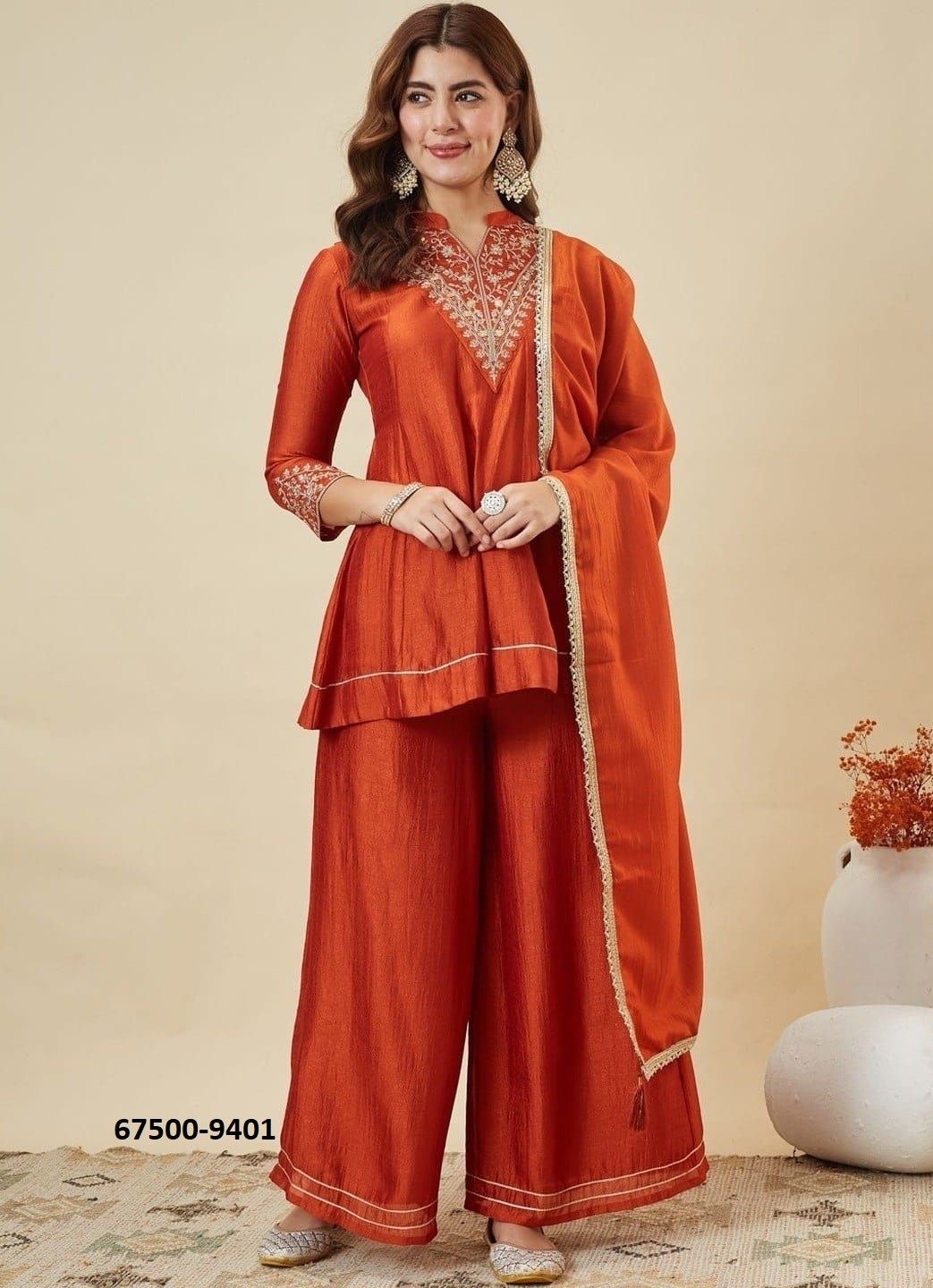 SILVIA - Catalog # 67500 (Set of 3 Readymade Salwar Suits) SILVIA - Catalog # 67500 (Set of 3 Readymade Salwar Suits)