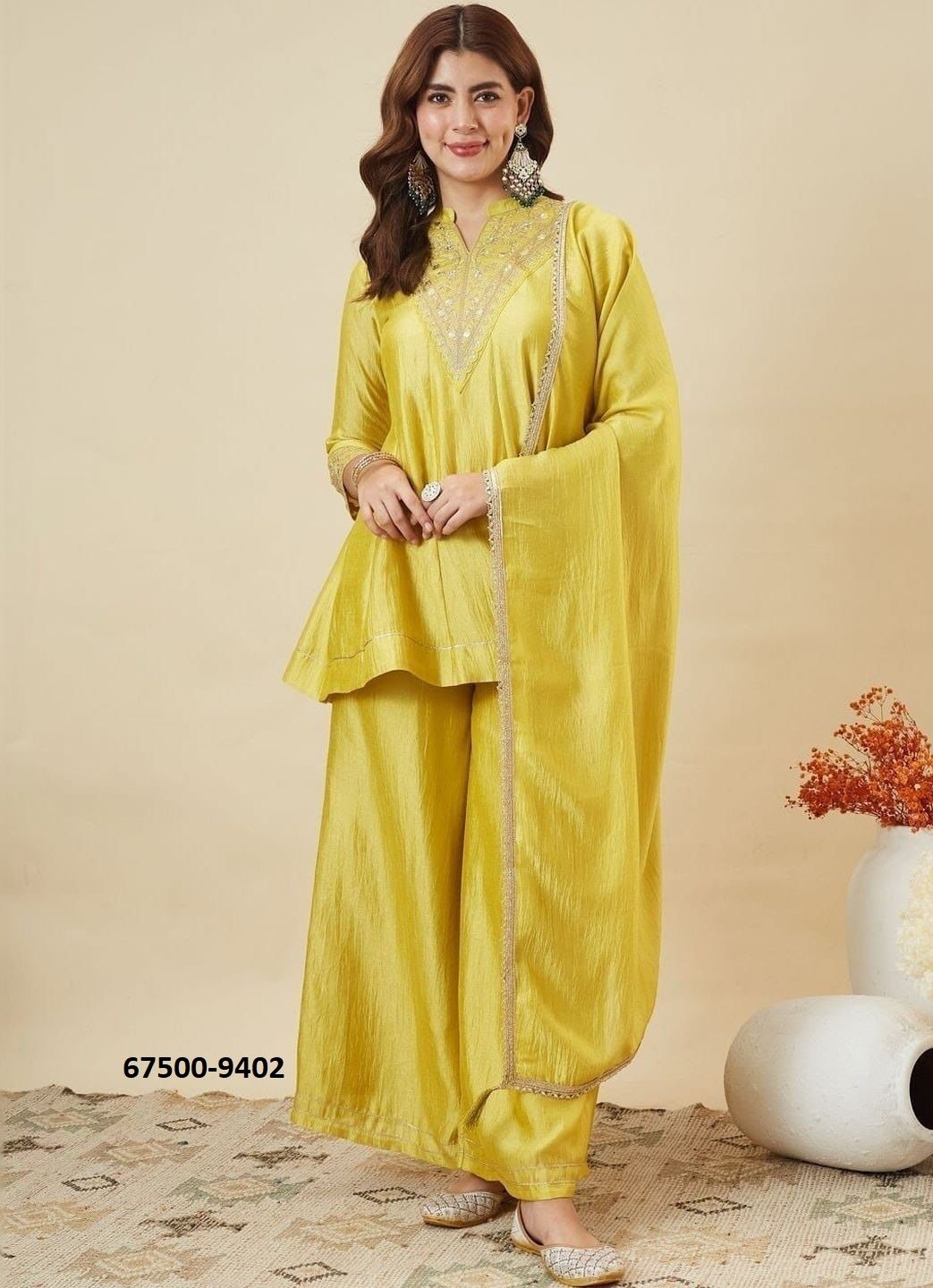 SILVIA - Catalog # 67500 (Set of 3 Readymade Salwar Suits) SILVIA - Catalog # 67500 (Set of 3 Readymade Salwar Suits)