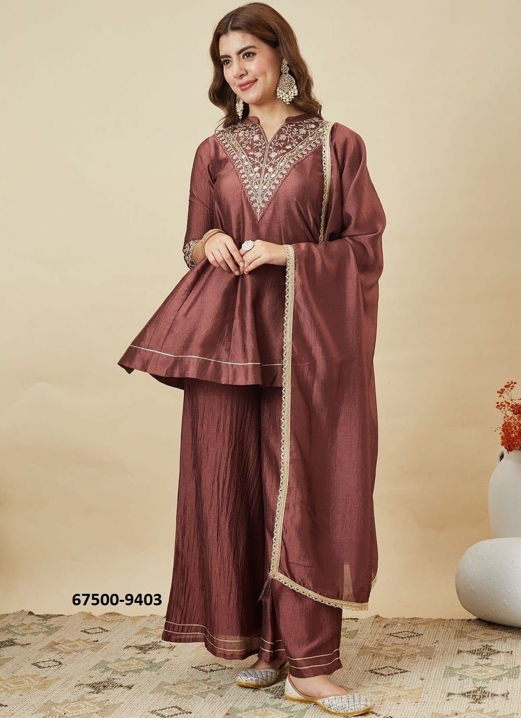 SILVIA - Catalog # 67500 (Set of 3 Readymade Salwar Suits) SILVIA - Catalog # 67500 (Set of 3 Readymade Salwar Suits)