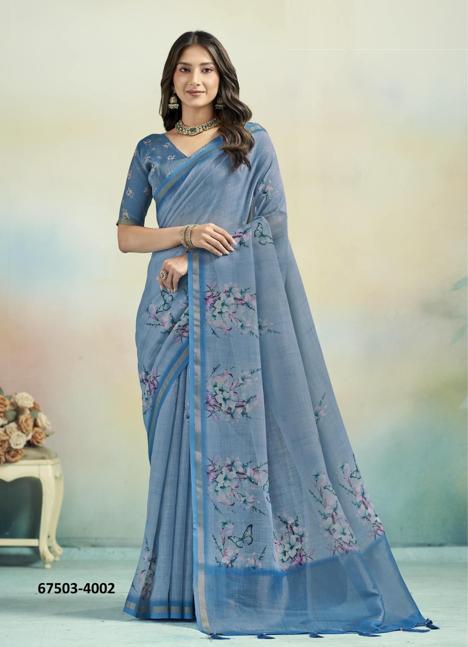 JYOTI CHARAN - Catalog # 67503 (Set of 9 Sarees) JYOTI CHARAN - Catalog # 67503 (Set of 9 Sarees)