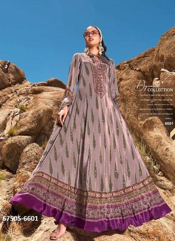 DIVISHA - Catalog # 67505 (Set of 4 Readymade Gowns) DIVISHA - Catalog # 67505 (Set of 4 Readymade Gowns)