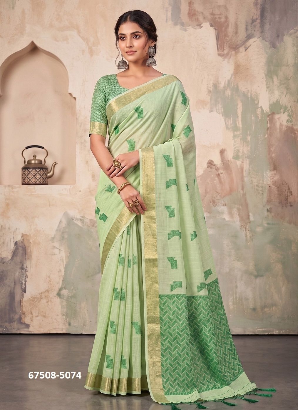 ELENA - Catalog # 67508 (Set of 8 Sarees) ELENA - Catalog # 67508 (Set of 8 Sarees)