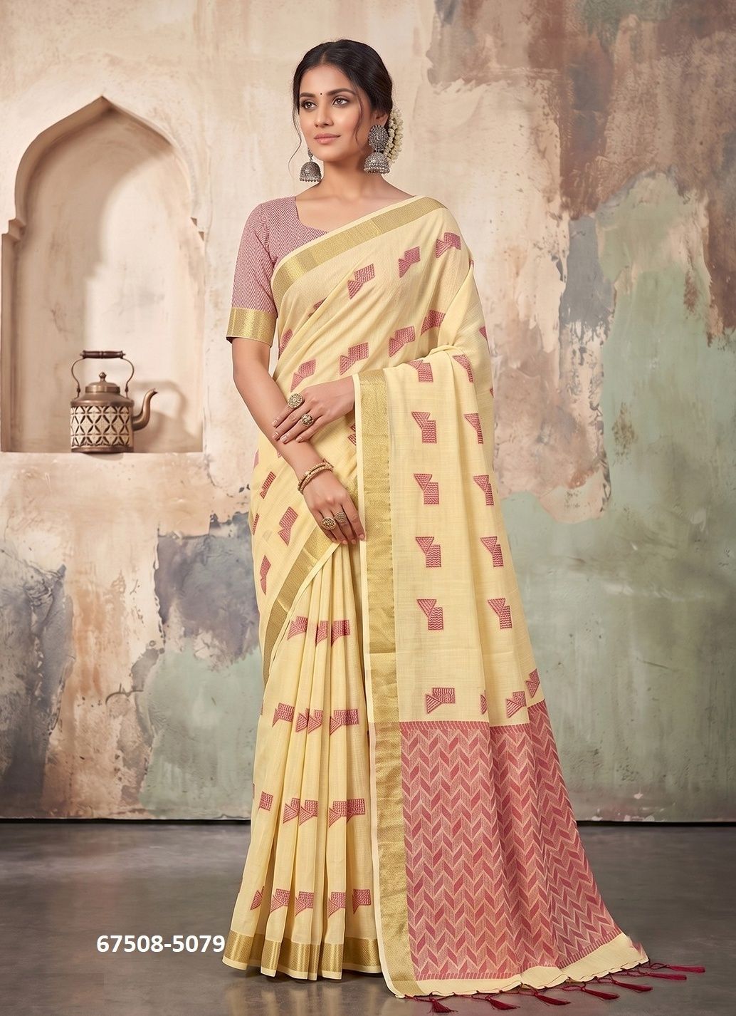 ELENA - Catalog # 67508 (Set of 8 Sarees) ELENA - Catalog # 67508 (Set of 8 Sarees)
