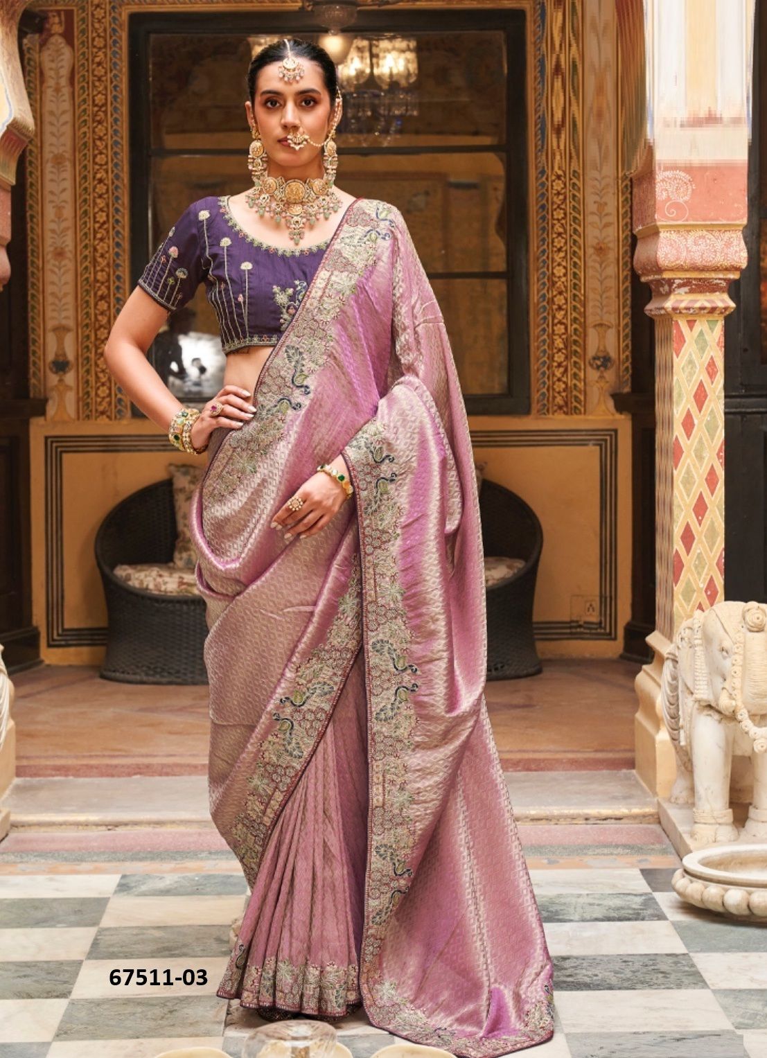 KALEEN - Catalog # 67511 (Set of 6 Sarees)