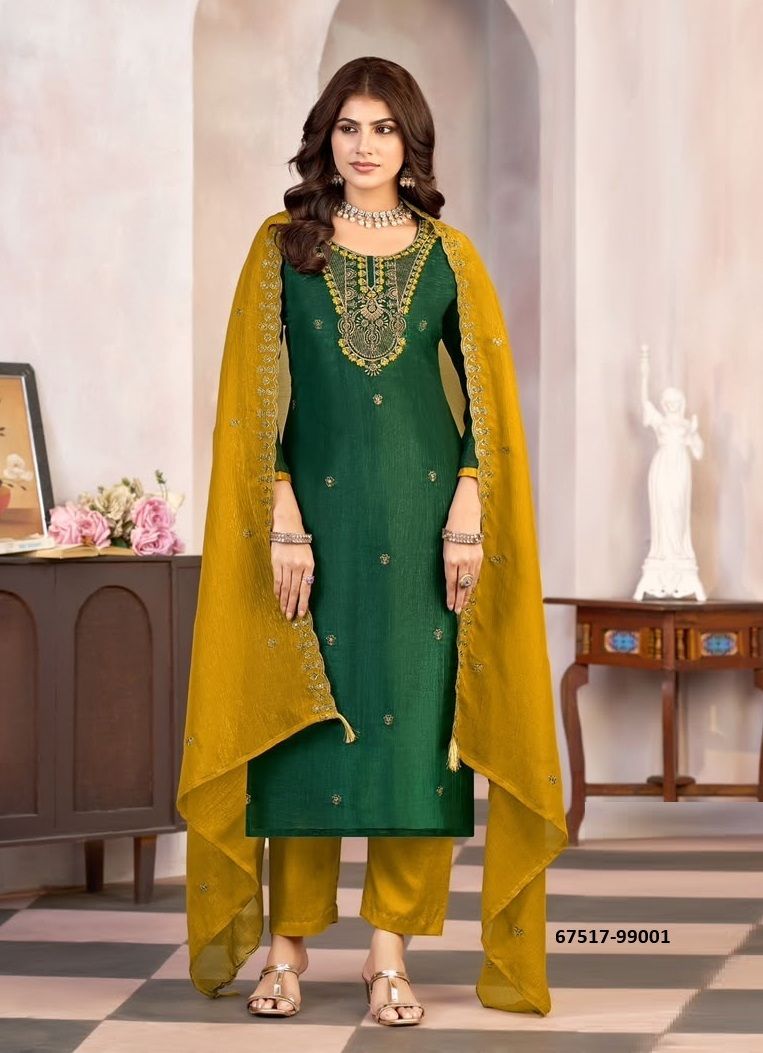 KAASHVI - Catalog # 67517 (Set of 10 Readymade Salwar Suits) KAASHVI - Catalog # 67517 (Set of 10 Readymade Salwar Suits)
