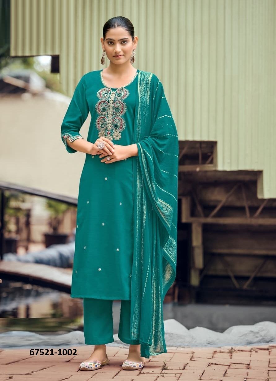 ROMEO - Catalog # 67521 (Set of 6 Readymade Salwar Suits)