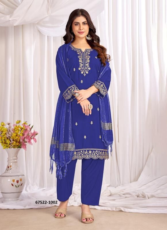 ANAMIIKA - Catalog # 67522 (Set of 10 Readymade Salwar Suits)