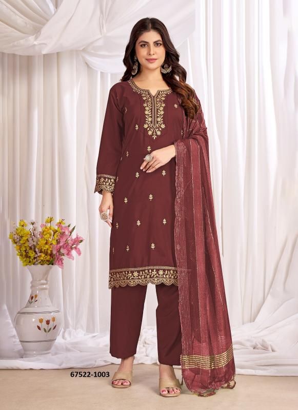 ANAMIIKA - Catalog # 67522 (Set of 10 Readymade Salwar Suits)
