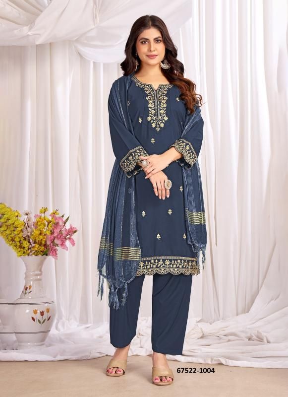 ANAMIIKA - Catalog # 67522 (Set of 10 Readymade Salwar Suits)