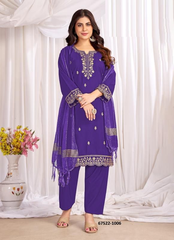 ANAMIIKA - Catalog # 67522 (Set of 10 Readymade Salwar Suits)