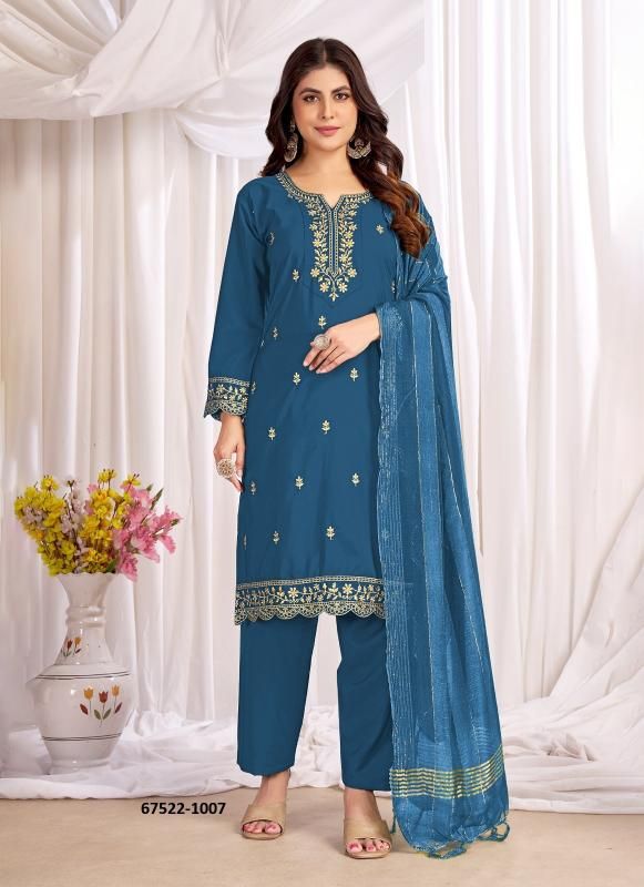 ANAMIIKA - Catalog # 67522 (Set of 10 Readymade Salwar Suits)