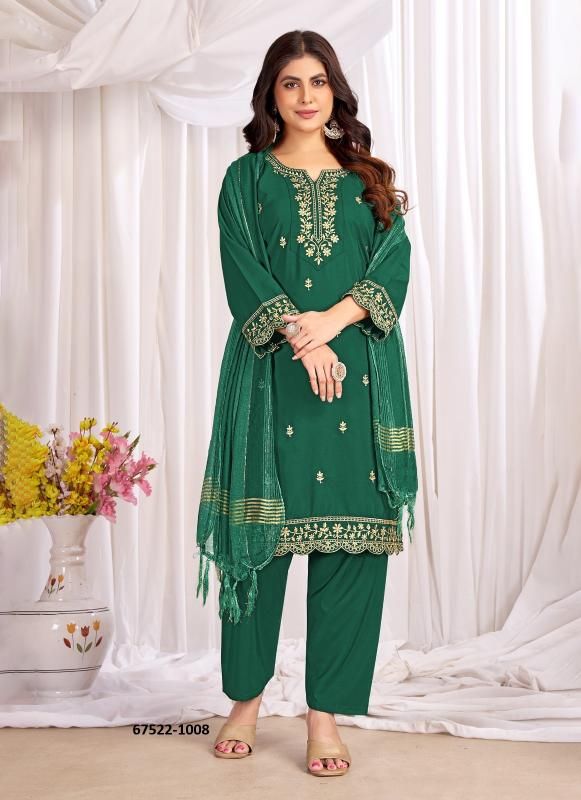 ANAMIIKA - Catalog # 67522 (Set of 10 Readymade Salwar Suits)