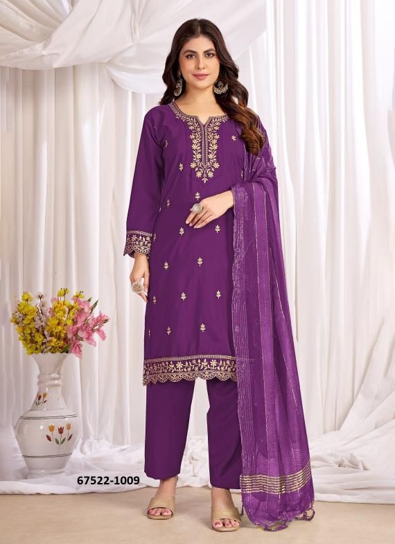 ANAMIIKA - Catalog # 67522 (Set of 10 Readymade Salwar Suits)