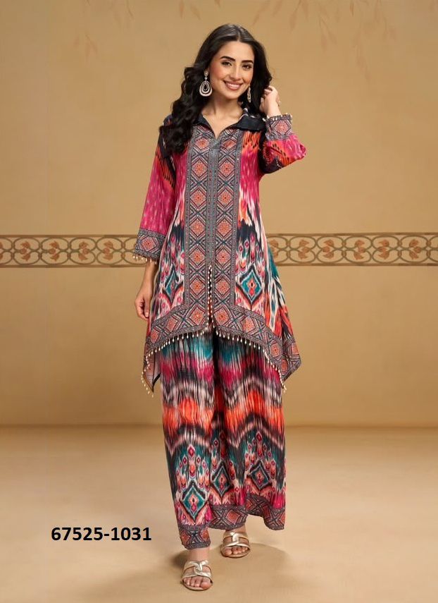 SUKH SAMRIDHHI - Catalog # 67525 (Set of 3 Tops With Bottoms) SUKH SAMRIDHHI - Catalog # 67525 (Set of 3 Tops With Bottoms)
