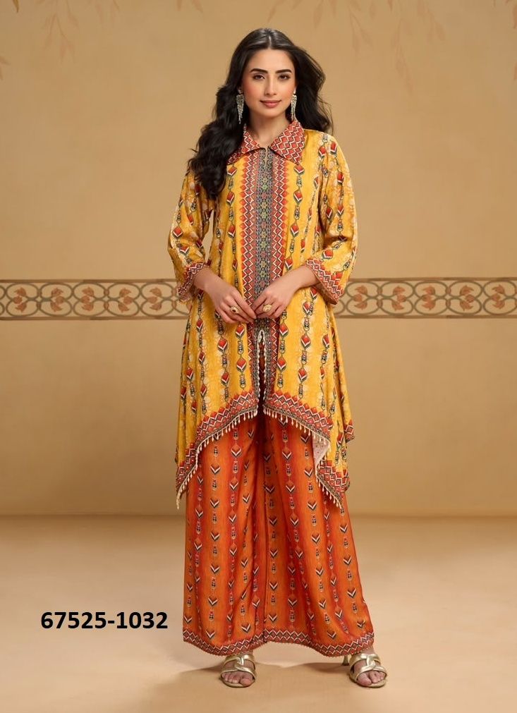 SUKH SAMRIDHHI - Catalog # 67525 (Set of 3 Tops With Bottoms) SUKH SAMRIDHHI - Catalog # 67525 (Set of 3 Tops With Bottoms)