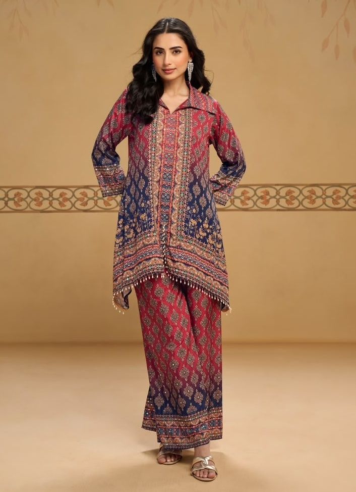 SUKH SAMRIDHHI - Catalog # 67525 (Set of 3 Tops With Bottoms) SUKH SAMRIDHHI - Catalog # 67525 (Set of 3 Tops With Bottoms)