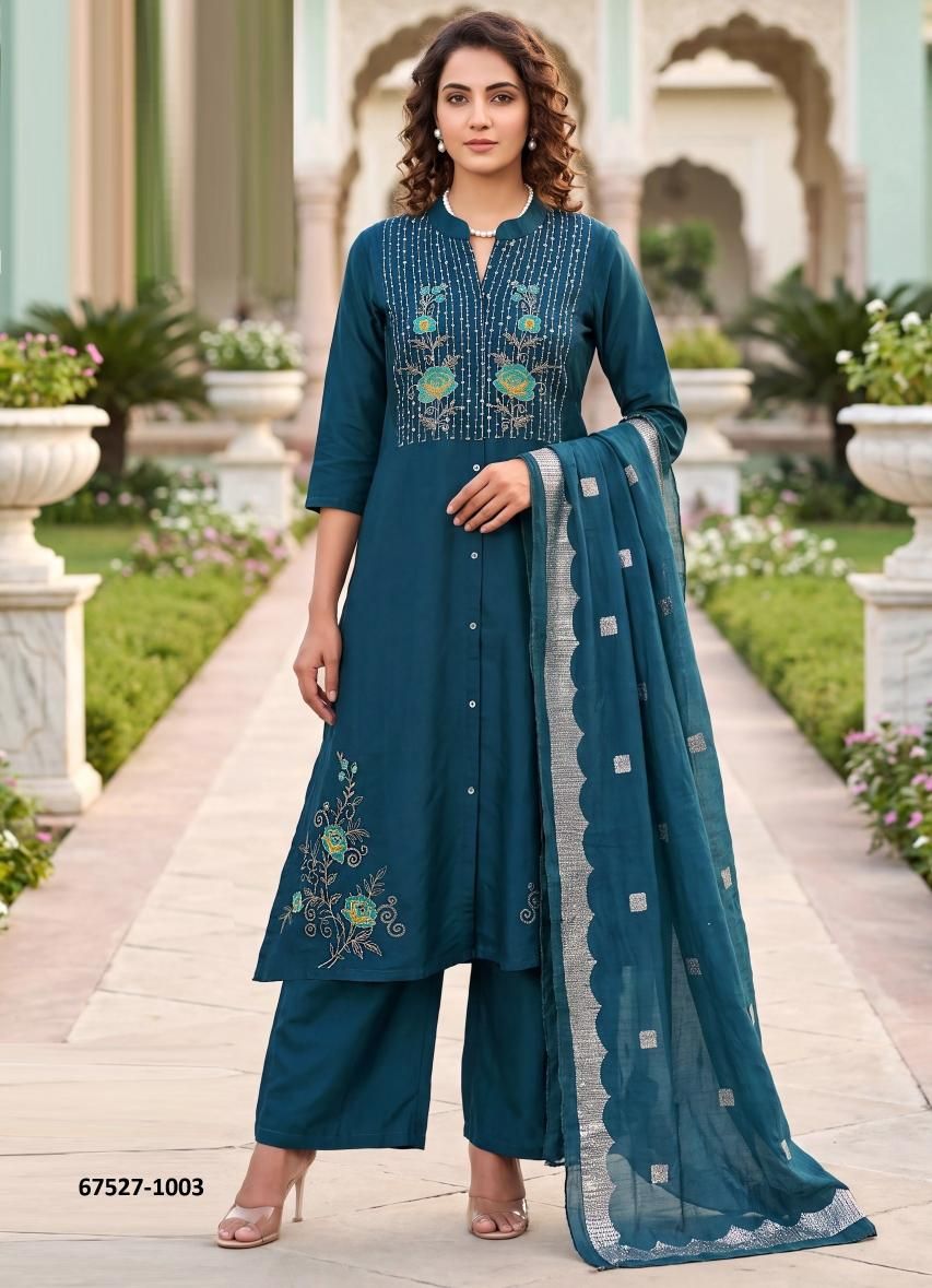 MAHARANI 1 - Catalog # 67527 (Set of 8 Readymade Salwar Suits)