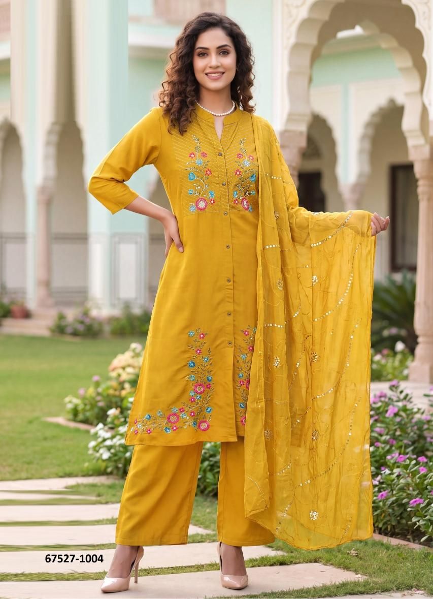 MAHARANI 1 - Catalog # 67527 (Set of 8 Readymade Salwar Suits)