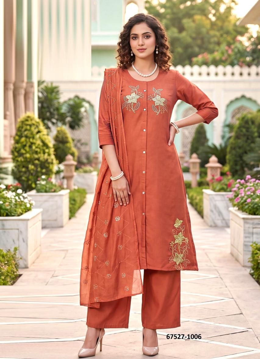 MAHARANI 1 - Catalog # 67527 (Set of 8 Readymade Salwar Suits)