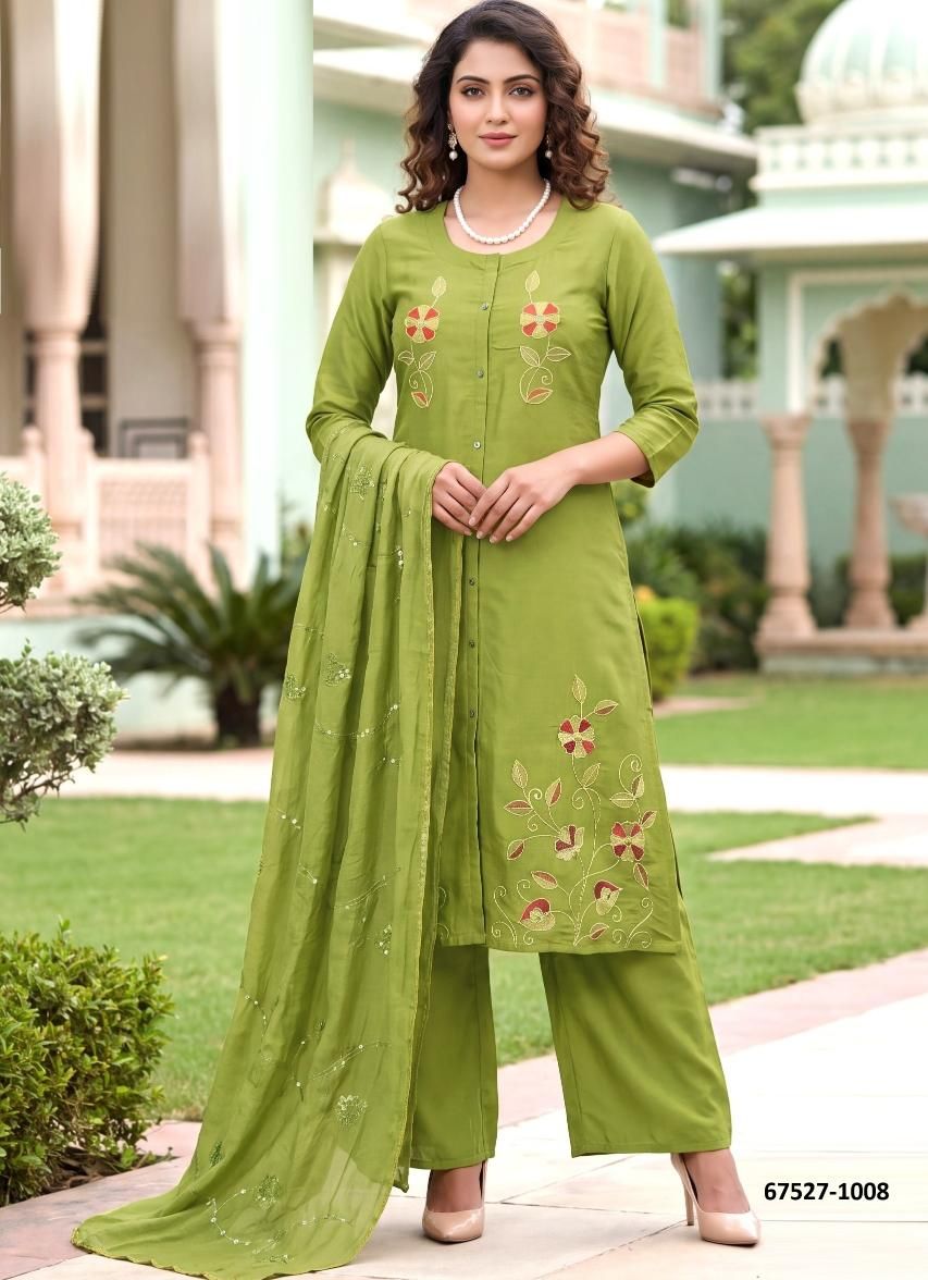 MAHARANI 1 - Catalog # 67527 (Set of 8 Readymade Salwar Suits)
