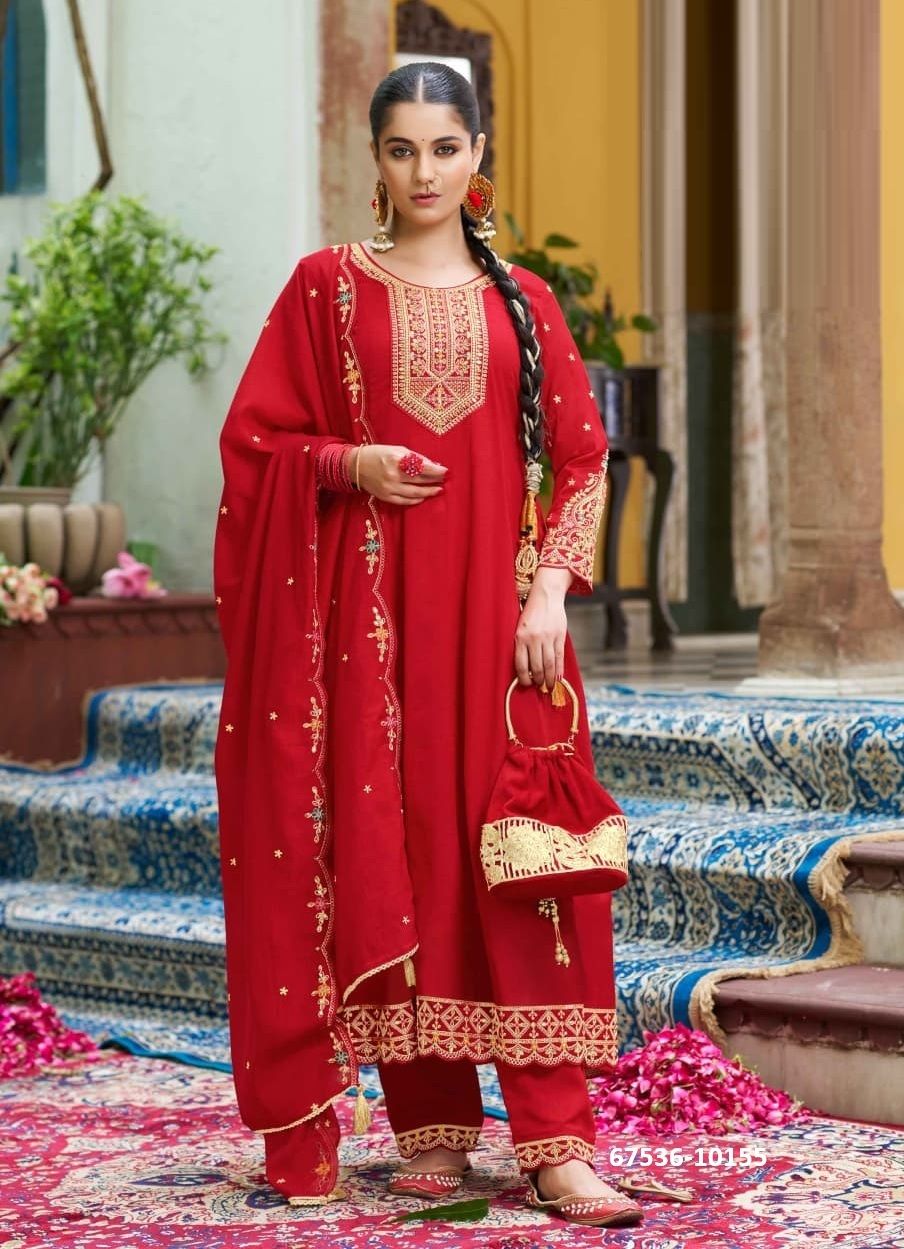 NAVELI - Catalog # 67536 (Set of 6 Readymade Salwar Suits) NAVELI - Catalog # 67536 (Set of 6 Readymade Salwar Suits)