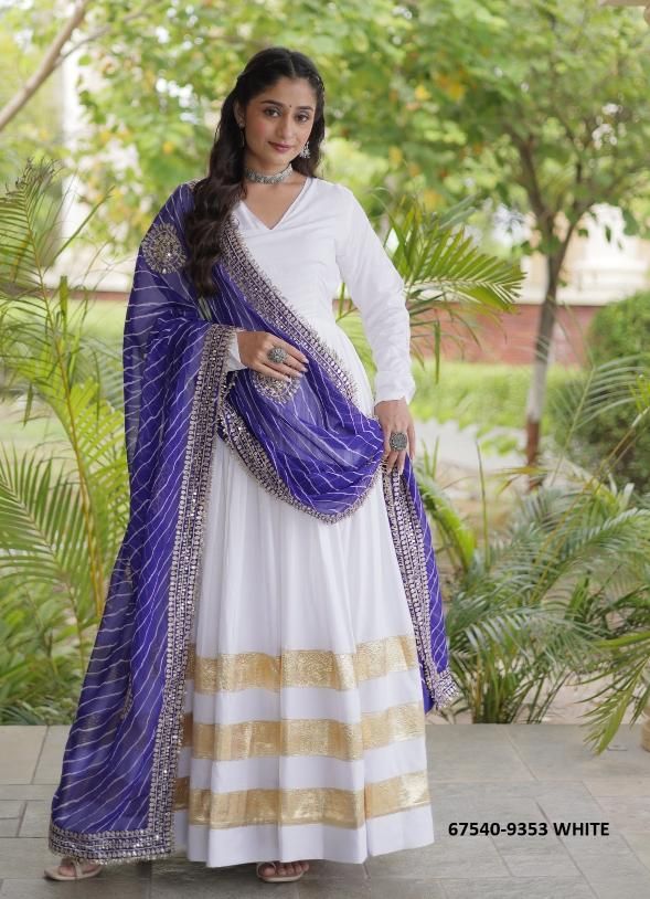 PANCHNAMA - Catalog # 67540 (Set of 3 Readymade Gowns) PANCHNAMA - Catalog # 67540 (Set of 3 Readymade Gowns)
