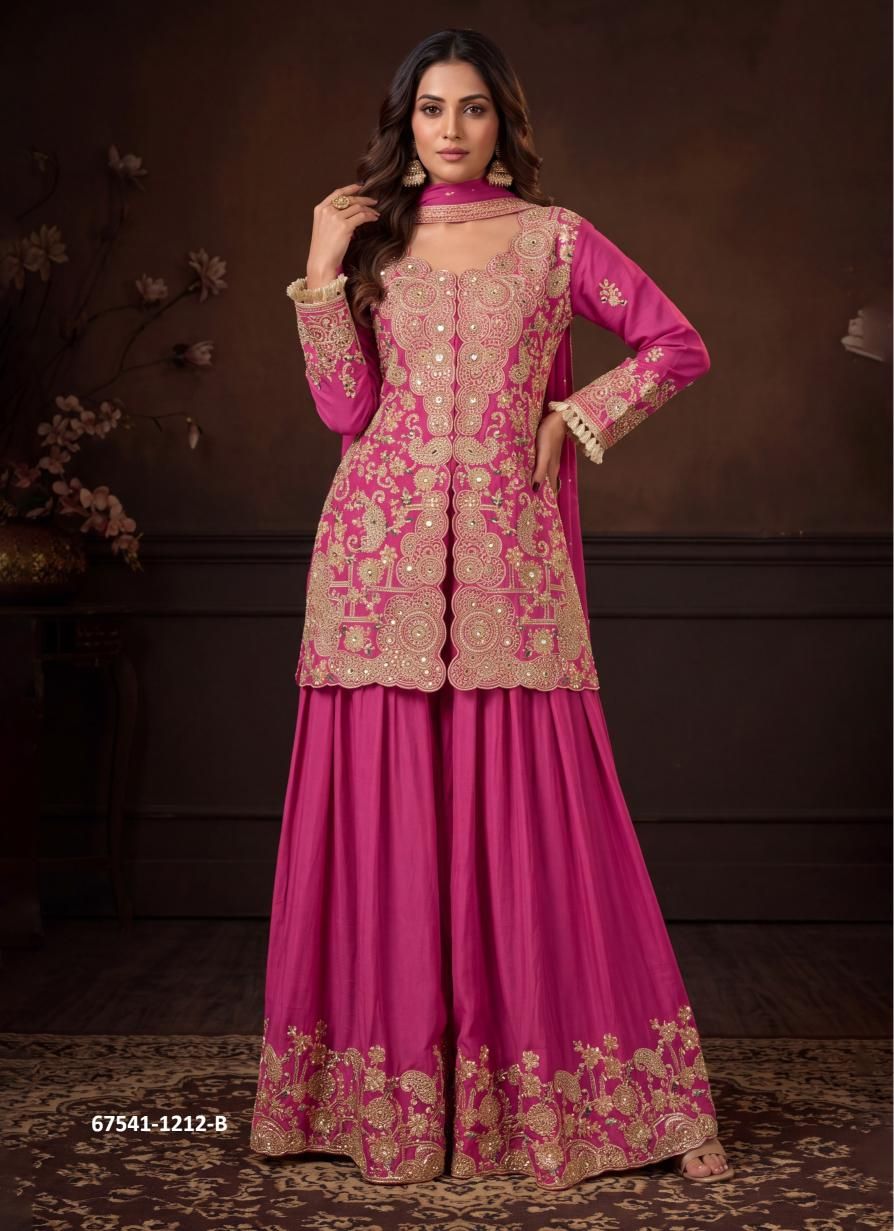 MANISHA - Catalog # 67541 (Set of 3 Indo-Western Outfits)