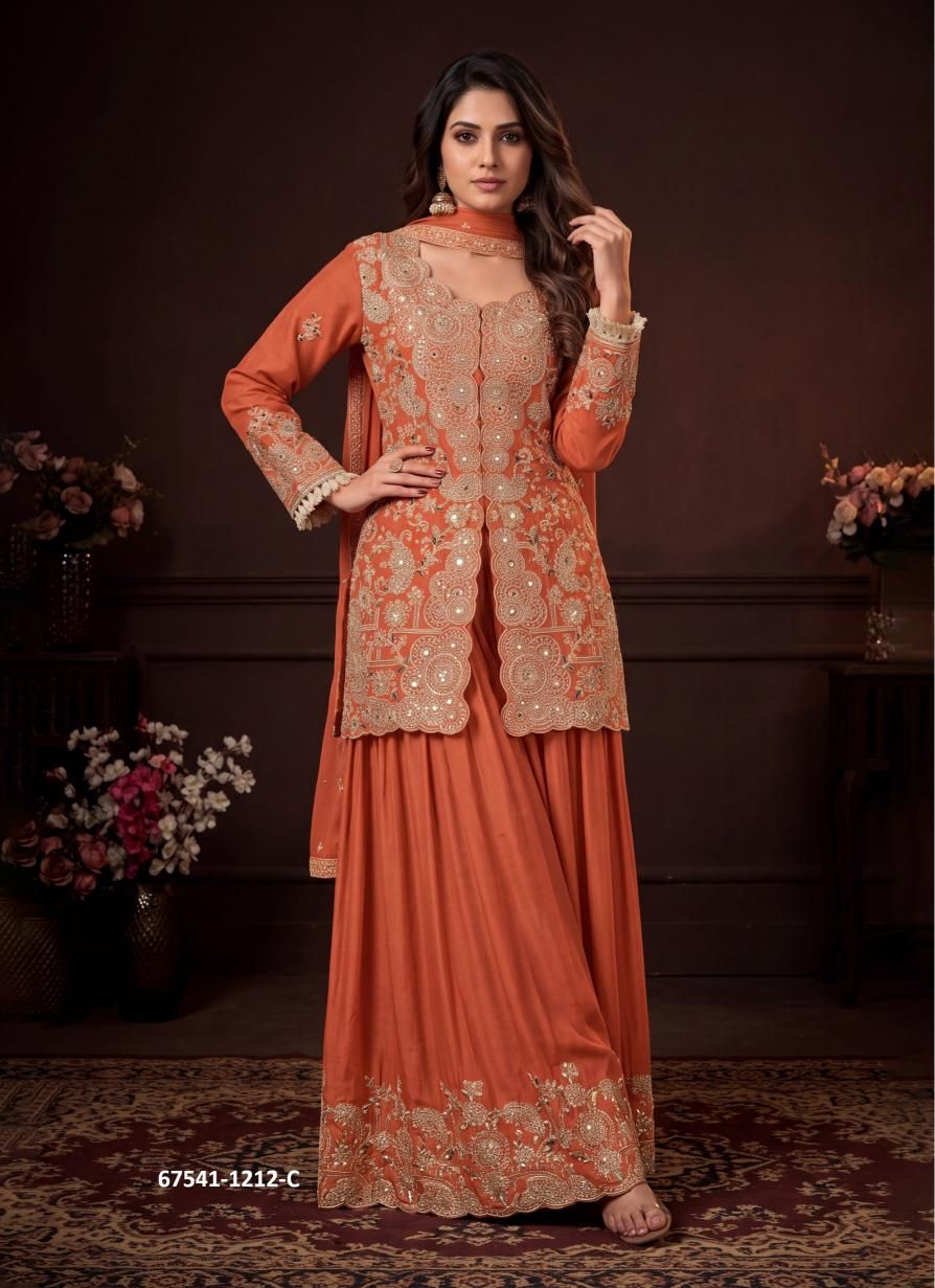 MANISHA - Catalog # 67541 (Set of 3 Indo-Western Outfits)